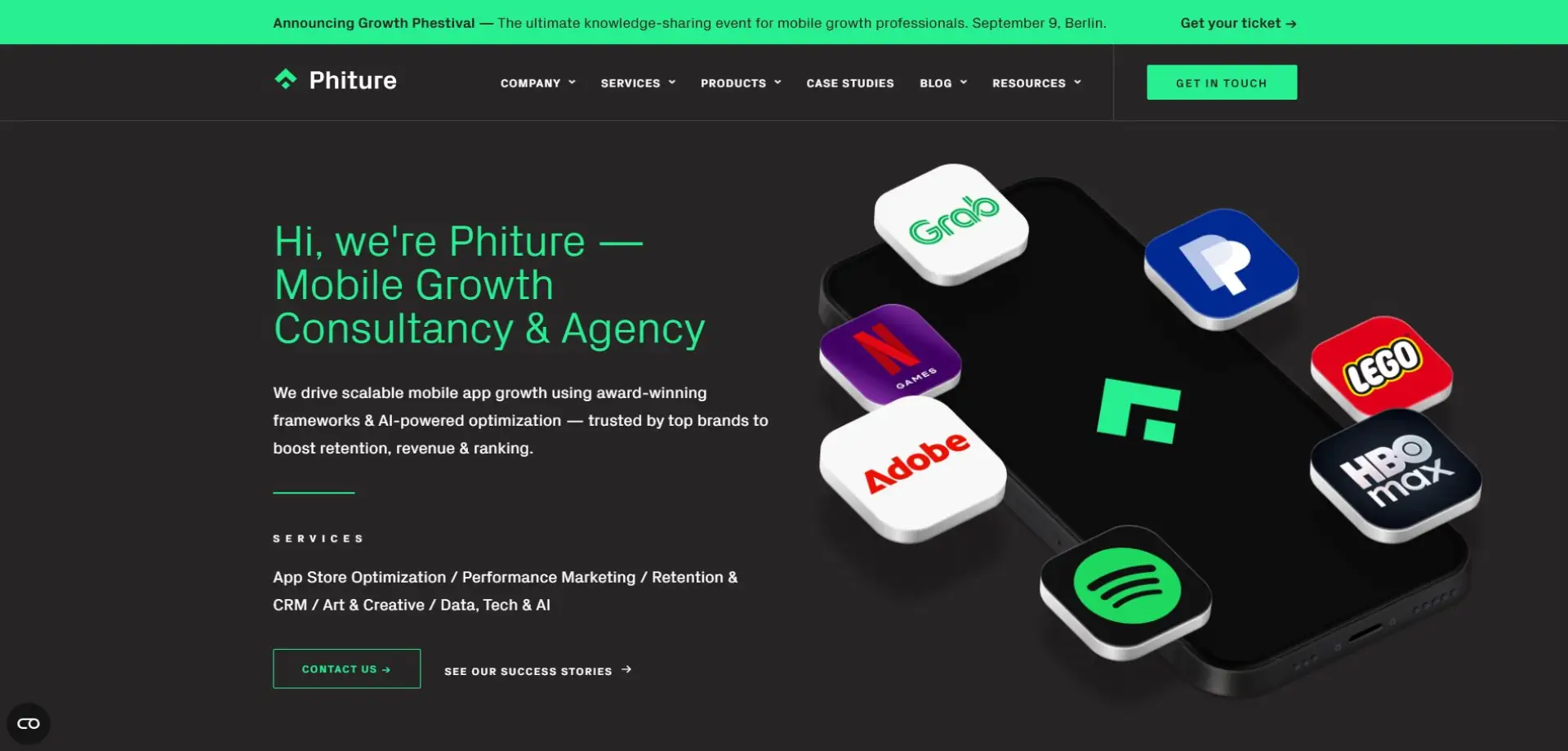 Phiture homepage